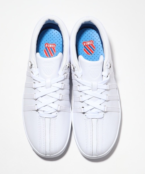 K-SWISS（ケースイス）の「【K-SWISS/ケースイス】CLASSIC 88(クラシック 88) レザー ローカットスニーカー（スニーカー・メンズ・ホワイト系その他2/ホワイト/ホワイト系その他/ブラック・27.0cm/25.0cm/25.5cm/26.0cm/26.5cm/27.5cm/28.0cm）」の12枚目の写真
