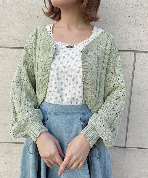 F i.n.t（フィント）の「ローズモチーフ付き小花柄タンクトップ/ fint　フィント（タンクトップ・レディース・ピンク/イエロー/ラベンダー・FREE）」の18枚目の写真