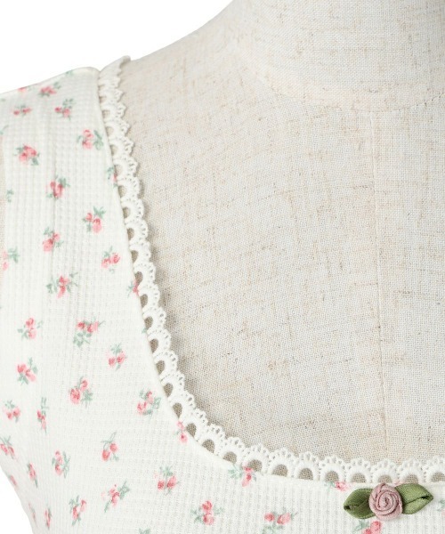 F i.n.t（フィント）の「ローズモチーフ付き小花柄タンクトップ/ fint　フィント（タンクトップ・レディース・ピンク/イエロー/ラベンダー・FREE）」の11枚目の写真