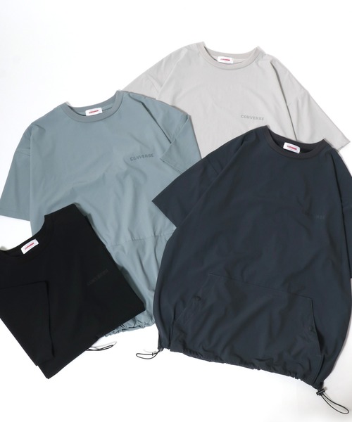 DC ナイロンTシャツ セール】2025SS CONVERSE/コンバース オーバーサイズ 接触冷感