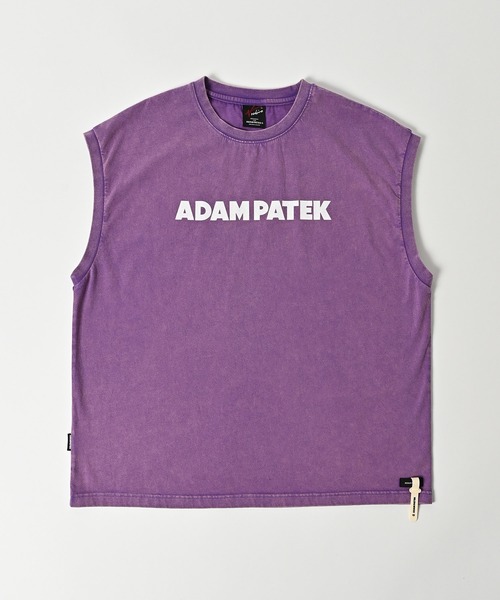 ADAM PATEK(アダムパテック)の「【ADAMPATEK/アダムパテック】basic logo sleeveless/ロゴノースリーブ(Tシャツ/カットソー・レディース・ホワイト/オレンジ/パープル/ブラック・1/2)」の3枚目の写真
