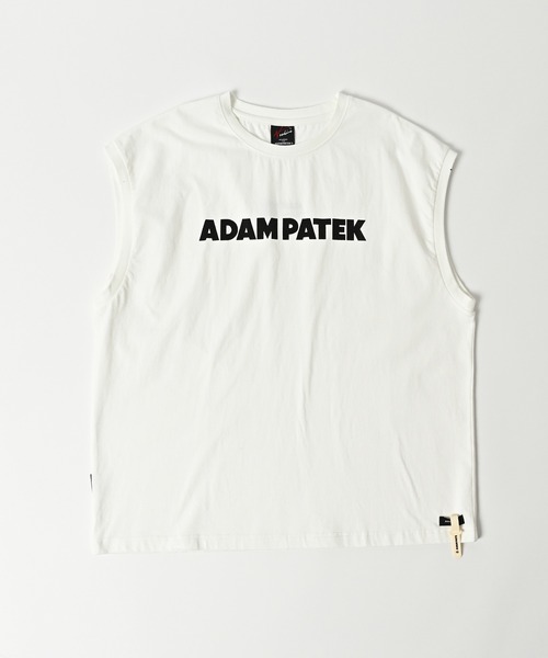 ADAM PATEK(アダムパテック)の「【ADAMPATEK/アダムパテック】basic logo sleeveless/ロゴノースリーブ(Tシャツ/カットソー・レディース・ホワイト/オレンジ/パープル/ブラック・1/2)」の1枚目の写真