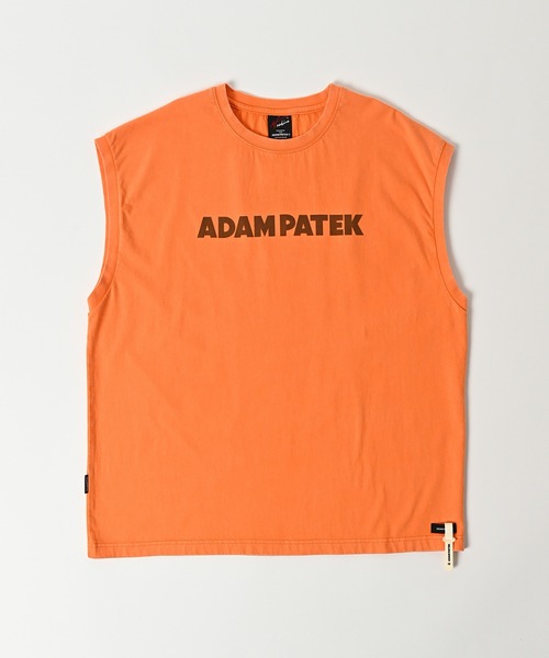 ADAM PATEK(アダムパテック)の「【ADAMPATEK/アダムパテック】basic logo sleeveless/ロゴノースリーブ(Tシャツ/カットソー・レディース・ホワイト/オレンジ/パープル/ブラック・1/2)」の4枚目の写真