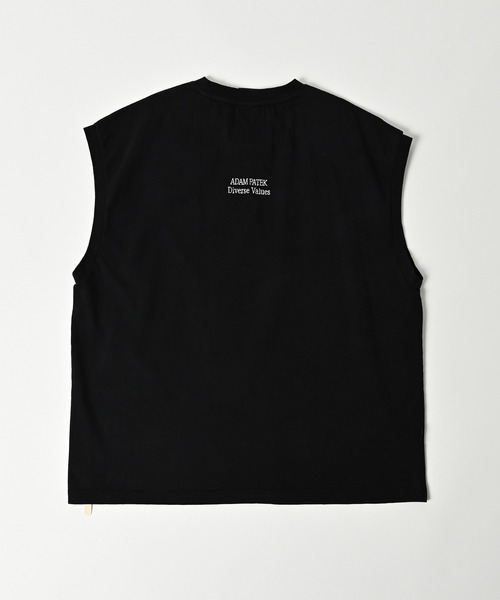 ADAM PATEK(アダムパテック)の「【ADAMPATEK/アダムパテック】basic logo sleeveless/ロゴノースリーブ(Tシャツ/カットソー・レディース・ホワイト/オレンジ/パープル/ブラック・1/2)」の8枚目の写真