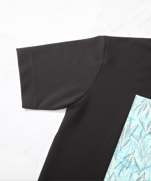 UNION STATION（ユニオンステーション）の「UNION STATION by MEN'S BIGI×HIBIYA-KADAN  コラボ  シルケット Tシャツ（Tシャツ/カットソー・メンズ・ホワイト/ブラック・L/M/LL）」の5枚目の写真