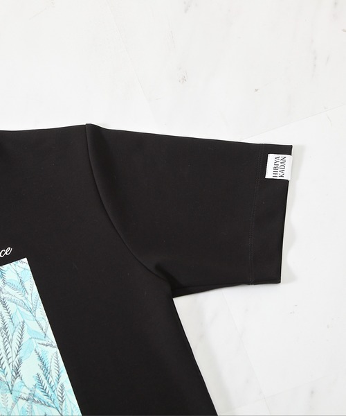 UNION STATION（ユニオンステーション）の「UNION STATION by MEN'S BIGI×HIBIYA-KADAN  コラボ  シルケット Tシャツ（Tシャツ/カットソー・メンズ・ホワイト/ブラック・L/M/LL）」の6枚目の写真