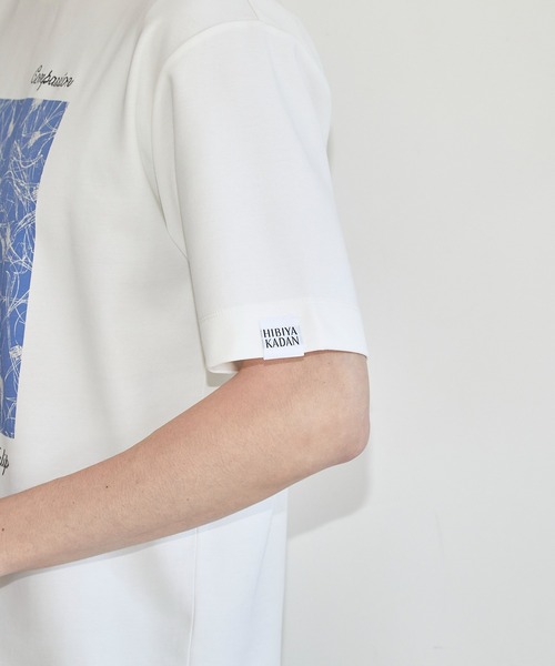 UNION STATION（ユニオンステーション）の「UNION STATION by MEN'S BIGI×HIBIYA-KADAN  コラボ  シルケット Tシャツ（Tシャツ/カットソー・メンズ・ホワイト/ブラック・L/M/LL）」の17枚目の写真