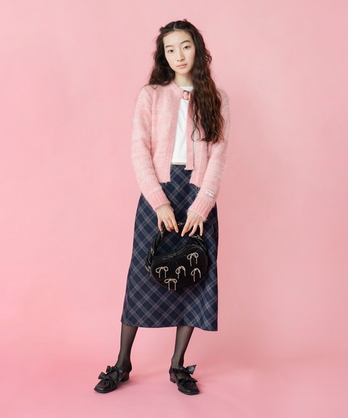 Casselini(キャセリーニ)の「Casselini(キャセリーニ)チェーンリボンバッグ(ハンドバッグ・レディース・ブラック/レッド/シルバー・FREE)」の8枚目の写真