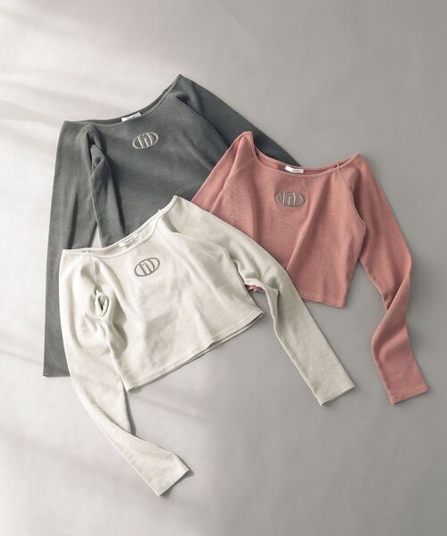 EGOIST（エゴイスト）の「EGOISTピグメントリブプルオーバー（Tシャツ/カットソー・レディース・オレンジ/ライトベージュ/グレー・FREE）」の20枚目の写真