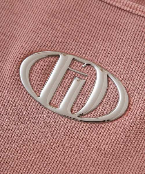 EGOIST（エゴイスト）の「EGOISTピグメントリブプルオーバー（Tシャツ/カットソー・レディース・オレンジ/ライトベージュ/グレー・FREE）」の4枚目の写真