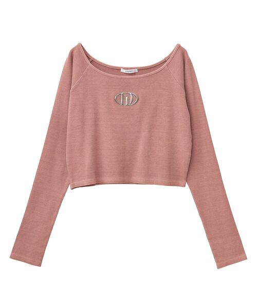 EGOIST（エゴイスト）の「EGOISTピグメントリブプルオーバー（Tシャツ/カットソー・レディース・オレンジ/ライトベージュ/グレー・FREE）」の9枚目の写真