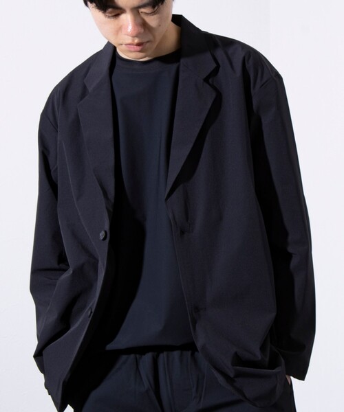 GLOSTER（グロスター）の「【GLOSTER/グロスター】N/PU 接触冷感 フレッシュジャケット テーラードジャケット（テーラードジャケット・メンズ・ベージュ/ブラック・M/L/S）」の2枚目の写真