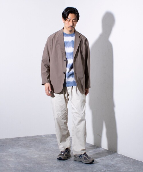 GLOSTER（グロスター）の「【GLOSTER/グロスター】N/PU 接触冷感 フレッシュジャケット テーラードジャケット（テーラードジャケット・メンズ・ベージュ/ブラック・M/L/S）」の5枚目の写真