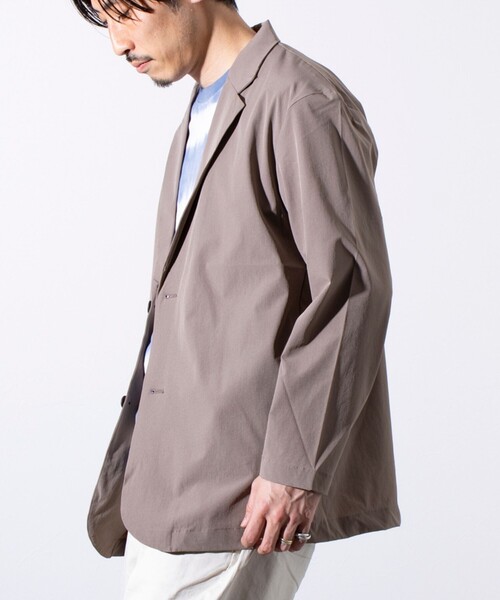 GLOSTER（グロスター）の「【GLOSTER/グロスター】N/PU 接触冷感 フレッシュジャケット テーラードジャケット（テーラードジャケット・メンズ・ベージュ/ブラック・M/L/S）」の7枚目の写真