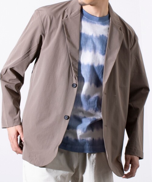 GLOSTER（グロスター）の「【GLOSTER/グロスター】N/PU 接触冷感 フレッシュジャケット テーラードジャケット（テーラードジャケット・メンズ・ベージュ/ブラック・M/L/S）」の9枚目の写真