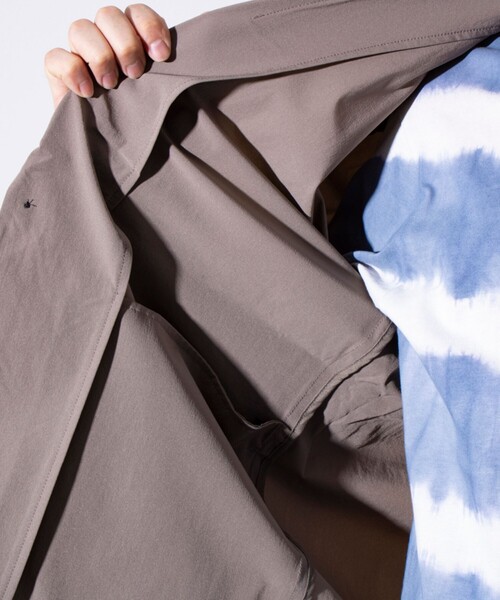 GLOSTER（グロスター）の「【GLOSTER/グロスター】N/PU 接触冷感 フレッシュジャケット テーラードジャケット（テーラードジャケット・メンズ・ベージュ/ブラック・M/L/S）」の10枚目の写真