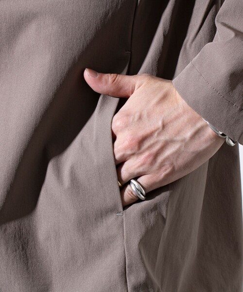 GLOSTER（グロスター）の「【GLOSTER/グロスター】N/PU 接触冷感 フレッシュジャケット テーラードジャケット（テーラードジャケット・メンズ・ベージュ/ブラック・M/L/S）」の11枚目の写真