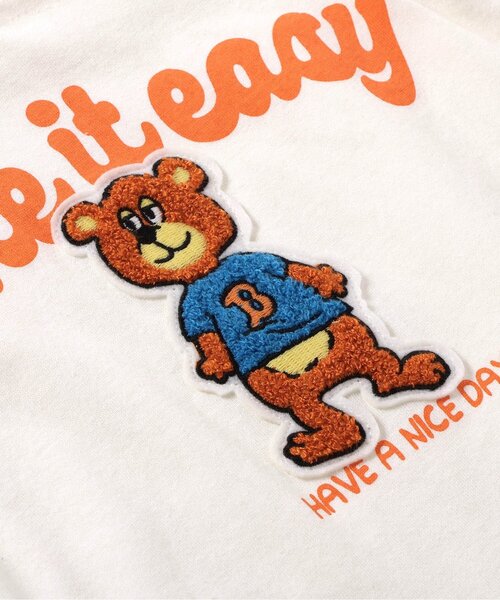 BREEZE（ブリーズ）の「アニマルカレッジロンパス（ロンパース・キッズ・ネイビー/イエロー/グリーン/ピンク/オフホワイト・70/80）」の13枚目の写真