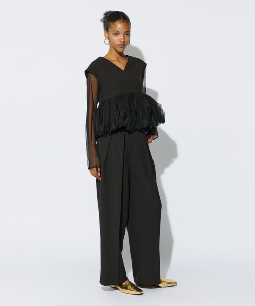 ANDRESD スウェルペプラムセットアップパンツドレス swell peplum set up pants dress スウェルぺプラムセットアップ
