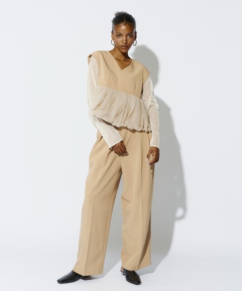 【美品】【ANDRESD】peplum setup dressパンツドレス 楽天市場】【公式】 ANDRESD アンドレスド 【 peplum setup dress