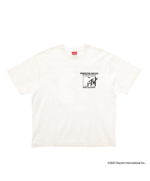 Manhattan Portage(マンハッタンポーテージ)の「S/S Print T-Shirt MTV(Tシャツ/カットソー・メンズ・ホワイト/ブラック・MEDIUM/SMALL/X-LARGE/LARGE)」の1枚目の写真