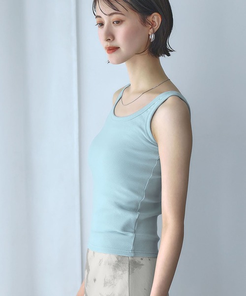 セール】リブベーシックタンクトップ（タンクトップ）｜Ampirula