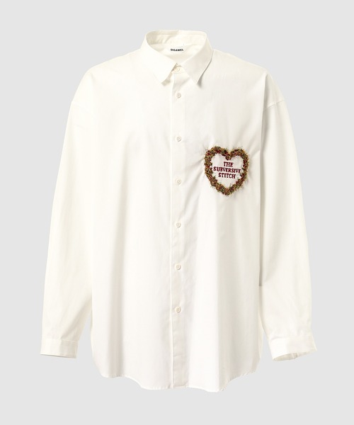 DIGAWEL(ディガウェル)の「Oversized shirt (embroidery)(シャツ/ブラウス・メンズ・ホワイト・1/2)」の1枚目の写真