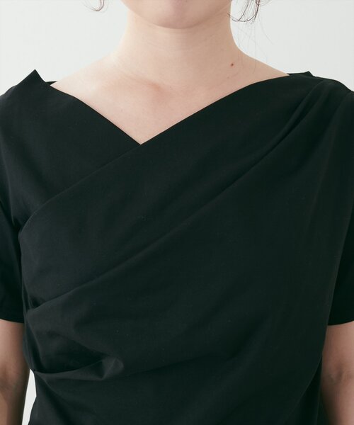 natural couture（ナチュラルクチュール）の「ドレープカットプルオーバー（Tシャツ/カットソー・レディース・サックスブルー/オフホワイト/イエロー/ブラック・FREE）」の21枚目の写真