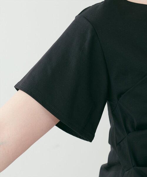 natural couture（ナチュラルクチュール）の「ドレープカットプルオーバー（Tシャツ/カットソー・レディース・サックスブルー/オフホワイト/イエロー/ブラック・FREE）」の22枚目の写真