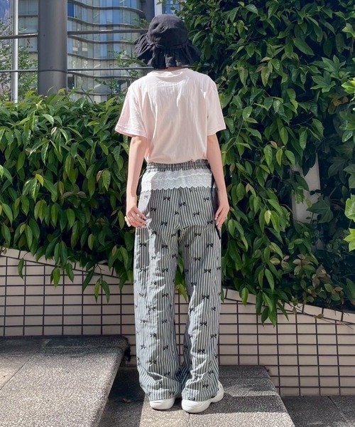 Candy Stripper（キャンディストリッパー）の「TINY RIOT Tシャツ（Tシャツ/カットソー・レディース・オフホワイト/ライトブルー/ブラック/ピンク・M/L/XL）」の19枚目の写真