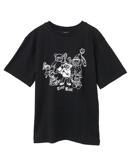 Candy Stripper（キャンディストリッパー）の「TINY RIOT Tシャツ（Tシャツ/カットソー・レディース・オフホワイト/ライトブルー/ブラック/ピンク・M/L/XL）」の20枚目の写真