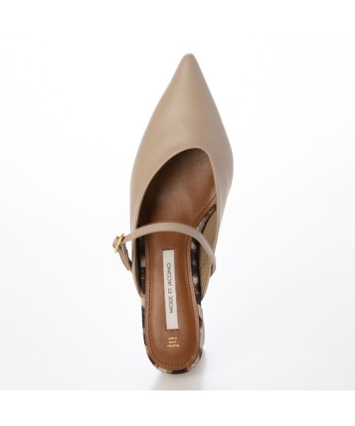 Mode et Jacomo（モードエジャコモ）の「ベルテッドミュールパンプス（パンプス・レディース・デザートカモ/ブラック・22.5cm/23cm/24.5cm/23.5cm/24cm）」の6枚目の写真