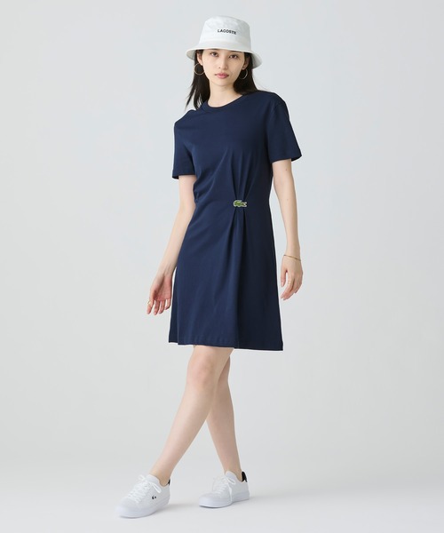 LACOSTE ワニロゴプリーツTシャツドレス ／ワンピース ワニロゴプリーツTシャツドレス /ワンピース | ラコステ(LACOSTE