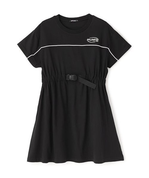 by LOVEiT（バイラビット）の「アジャスターつきワンピース（ワンピース・キッズ・オフホワイト/ブラック/サックスブルー・160cm/150cm/130cm/120cm/140cm）」の3枚目の写真