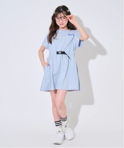 by LOVEiT（バイラビット）の「アジャスターつきワンピース（ワンピース・キッズ・オフホワイト/ブラック/サックスブルー・160cm/150cm/130cm/120cm/140cm）」の14枚目の写真