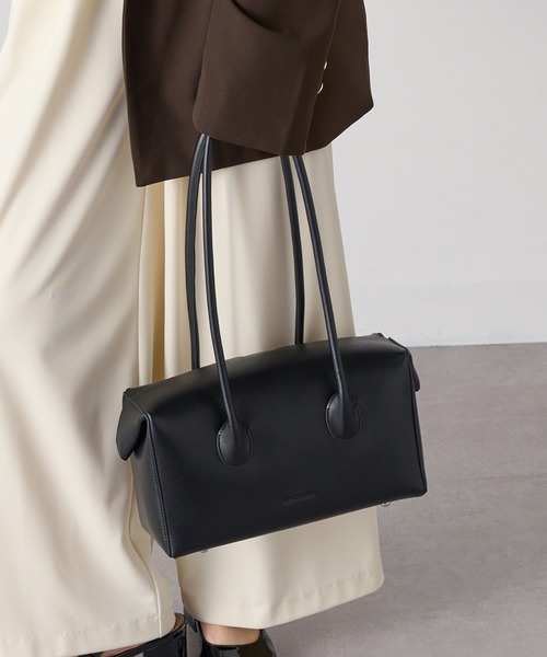 ADD CULUMN（アドカラム）の「【ADD CULUMN】25AW LOP BOSTON M A25W02B438（ボストンバッグ・レディース・ラベンダー/アイボリー/ブラック/ブラウン・FREE）」の2枚目の写真