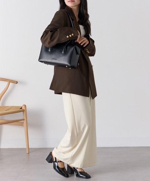 ADD CULUMN（アドカラム）の「【ADD CULUMN】25AW LOP BOSTON M A25W02B438（ボストンバッグ・レディース・ラベンダー/アイボリー/ブラック/ブラウン・FREE）」の8枚目の写真