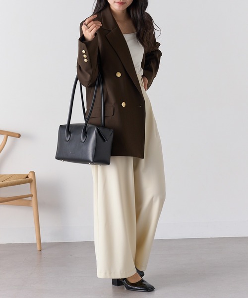 ADD CULUMN（アドカラム）の「【ADD CULUMN】25AW LOP BOSTON M A25W02B438（ボストンバッグ・レディース・ラベンダー/アイボリー/ブラック/ブラウン・FREE）」の10枚目の写真