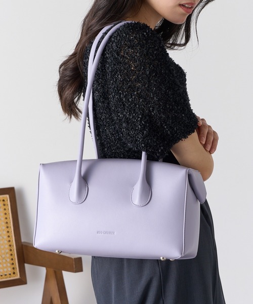 ADD CULUMN（アドカラム）の「【ADD CULUMN】 LOP BOSTON M A25W02B438（ボストンバッグ・レディース・ラベンダー/アイボリー/ブラック/ブラウン・FREE）」の9枚目の写真