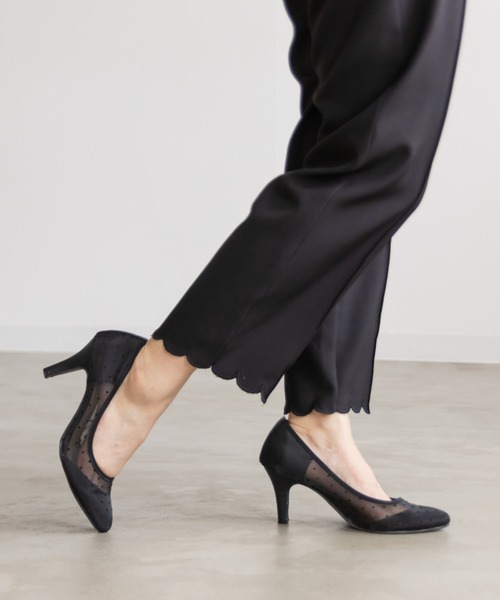 CLETTE(クレット)の「裾スカラップストレートパンツ(その他パンツ・レディース・ピンク/ブルーグレー/ブラック・LL/3L/4L)」の17枚目の写真