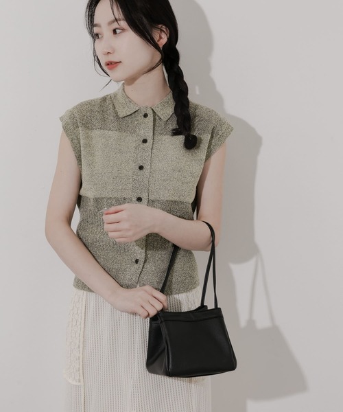 SMELLY（スメリー）の「スクエアミニバッグ（ハンドバッグ・レディース・ブラック/アイボリー・-）」の10枚目の写真