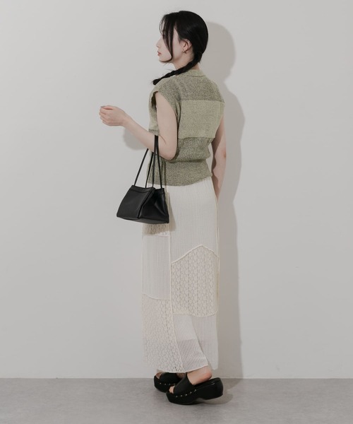 SMELLY（スメリー）の「スクエアミニバッグ（ハンドバッグ・レディース・ブラック/アイボリー・-）」の12枚目の写真