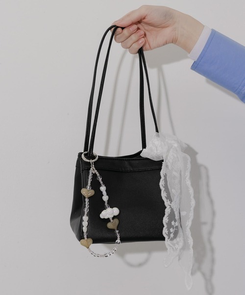 SMELLY（スメリー）の「スクエアミニバッグ（ハンドバッグ・レディース・ブラック/アイボリー・-）」の14枚目の写真