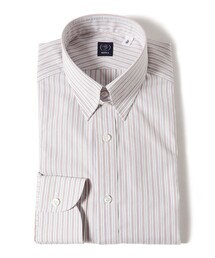 BEAMS F | コットン オルタネイトストライプ タブカラーシャツ(シャツ/ブラウス)