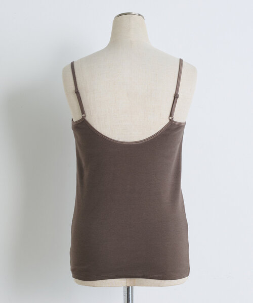 Jena espace merveilleux（ジェナ　エスパスメルヴェイユ）の「カップ付きキャミソール（キャミソール・レディース・グレー/ブラック/オフホワイト・FREE）」の14枚目の写真