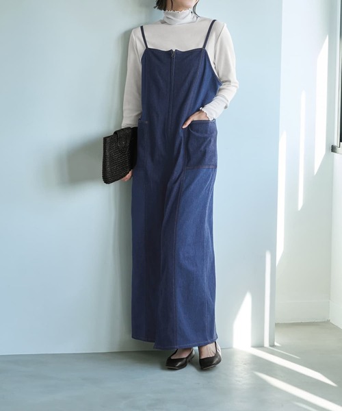STYLE DELI(スタイルデリ)の「【Made in JAPAN】チュールアクセントリブトップス(Tシャツ/カットソー・レディース・ホワイト/ネイビー/ブラック・MEDIUM)」の8枚目の写真