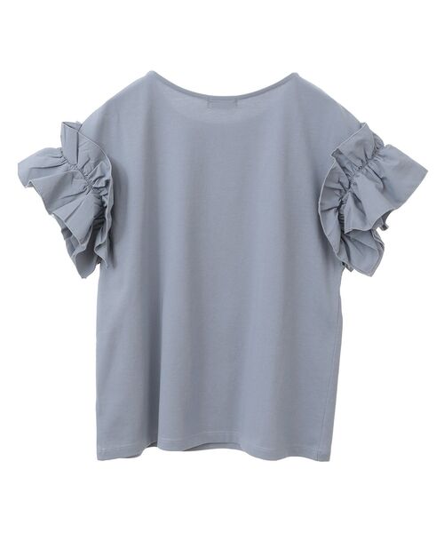 セール】ギャザーフリルスリーブカットソー（Tシャツ/カットソー