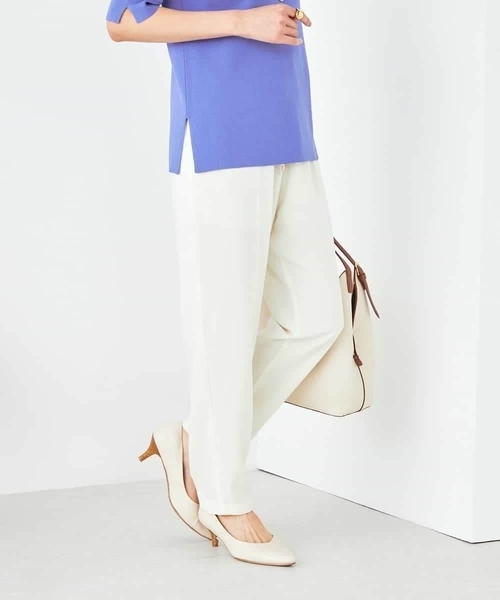 a.v.v（アーヴェヴェ）の「【接触冷感/洗える/イージーケア】美ラクるイージーテーパードパンツ（その他パンツ・レディース・ブルー/アイボリー/ミント/ダークインディゴブルー/グレー系その他/チャコールグレー/ブラック/ネイビー・34/36/40/38/42）」の14枚目の写真