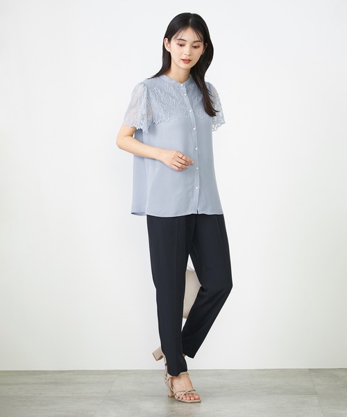 a.v.v（アーヴェヴェ）の「【接触冷感/洗える/イージーケア】美ラクるイージーテーパードパンツ（その他パンツ・レディース・ブルー/アイボリー/ミント/ダークインディゴブルー/グレー系その他/チャコールグレー/ブラック/ネイビー・34/36/40/38/42）」の19枚目の写真