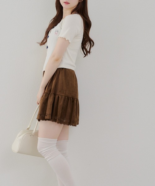 Another Branch olive des olive(アナザーブランチオリーブデオリーブ)の「リボンドッキングカーディガン(Tシャツ/カットソー・レディース・サックスブルー/アイボリー/ネイビー/レッド・FREE)」の8枚目の写真